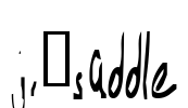 JI-Saddle Font Image