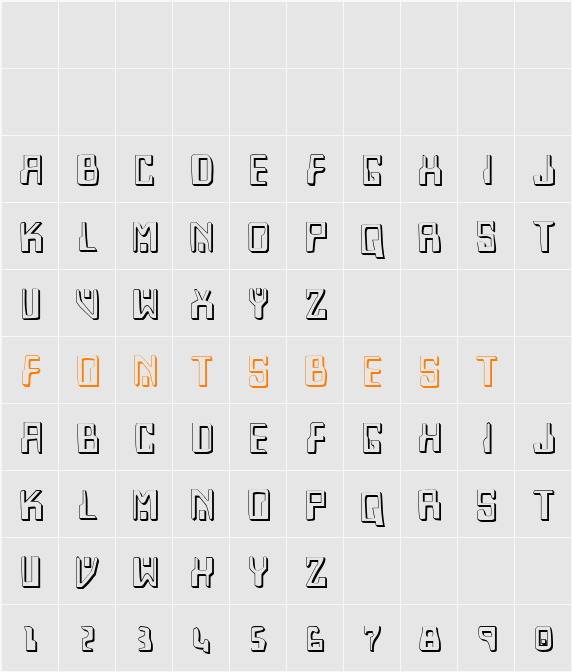 Homemade Robot Shadow Character Map