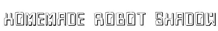 Homemade Robot Shadow Font Image