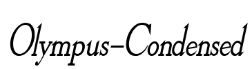 Olympus-Condensed Font Image