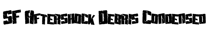 SF Aftershock Debris Condensed Font Image