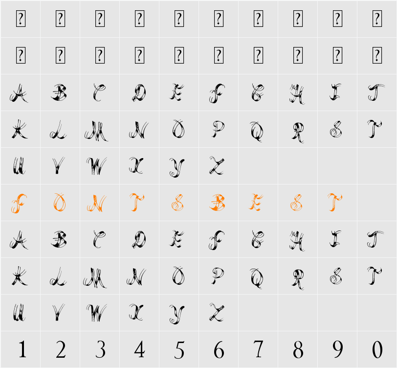 Last Breath Character Map