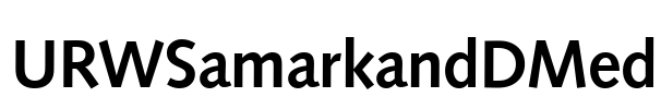 URWSamarkandDMed Font Image