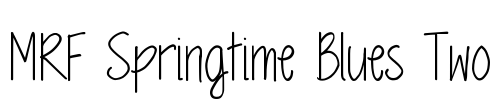 MRF Springtime Blues Two Font Image
