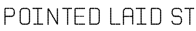 Pointed Laid St Font Image
