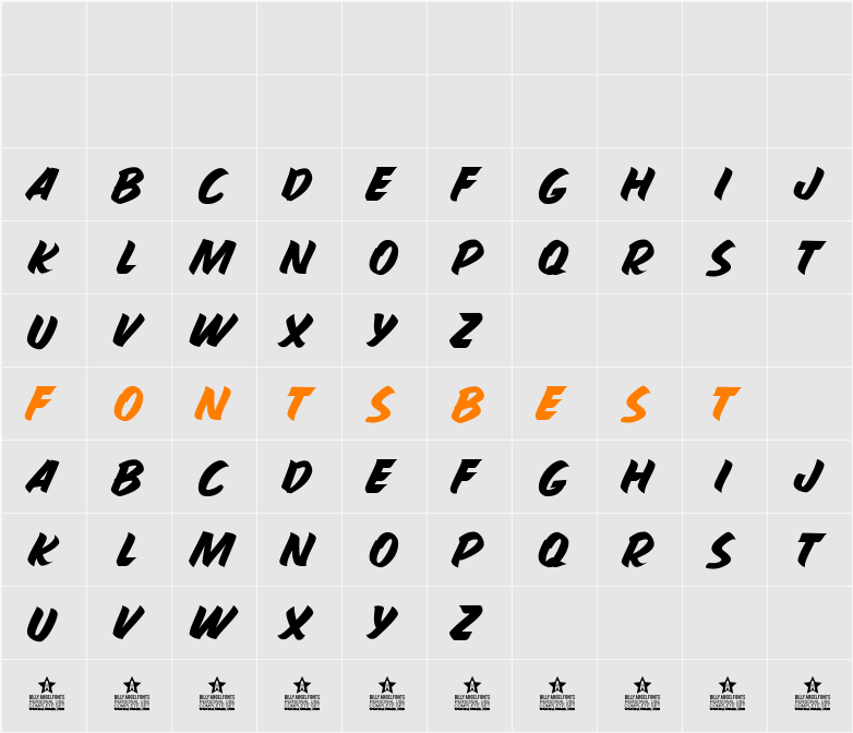 PROPAGANDA SIGHT PERSONAL USE Character Map