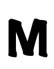 M Font Image