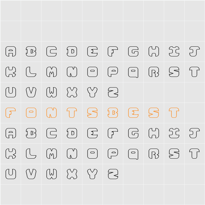Lost Area Character Map