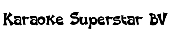 Karaoke Superstar BV Font Image