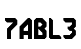 7ABL3 Font Image