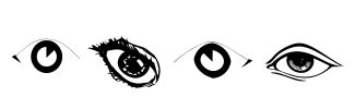 Eyes Font Image