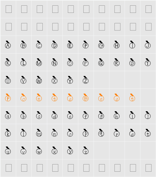vmapple Character Map