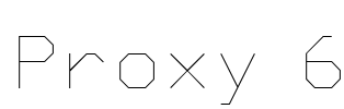 Proxy 6 Font Image