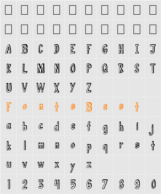 abc 3D Character Map