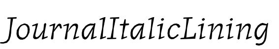 JournalItalicLining