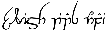 Elvish Ring NFI Font Image
