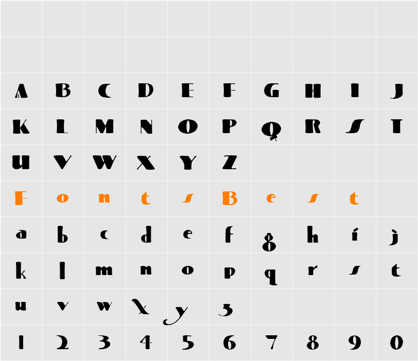 LHF Super Thick and Thin BETA Character Map