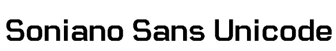 Soniano Sans Unicode