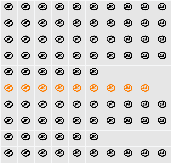 JIT Character Map