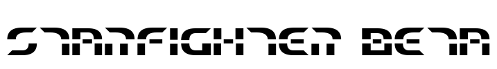 Starfighter Beta Font Image