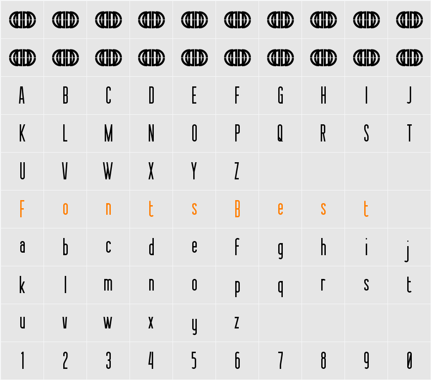 Sessions Character Map