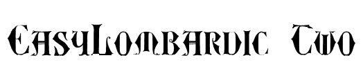EasyLombardic Two Font Image