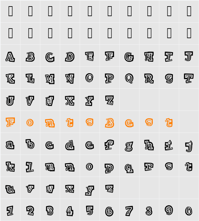 Hypnotize Character Map