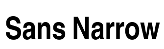 Sans Narrow Font Image