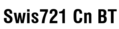 Swis721 Cn BT Font Image