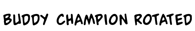 Buddy Champion Rotated Font Image