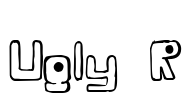 Ugly R Font Image