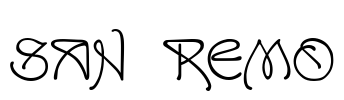 San Remo Font Image