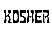 Kosher Font Image