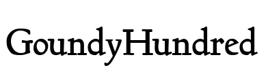 GoundyHundred Font Image