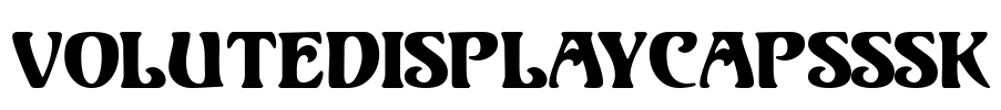 VoluteDisplayCapsSSK Font Image