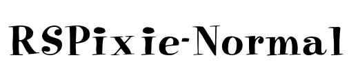 RSPixie-Normal Font Image