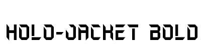 Holo-Jacket Bold Font Image