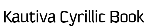 Kautiva Cyrillic Book