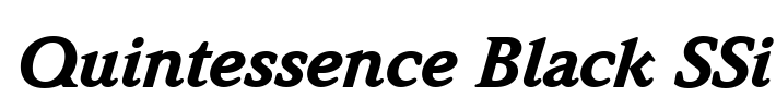 Quintessence Black SSi Font Image