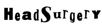 HeadSurgery Font Image