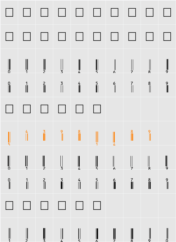 EanBwrP36Tt Character Map