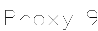 Proxy 9 Font Image