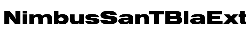 NimbusSanTBlaExt Font Image