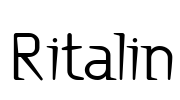 Ritalin Font Image