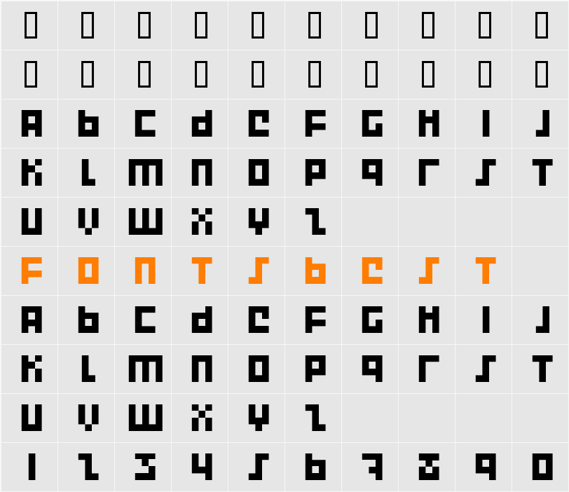 Execute 2000 Character Map