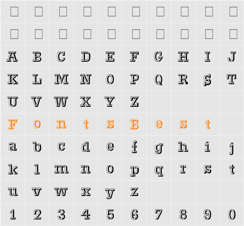 Voel Beat MN Character Map