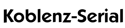 Koblenz-Serial Font Image