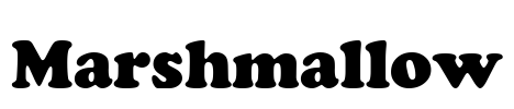 Marshmallow Font Image