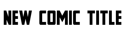 New Comic Title Font Image
