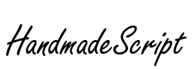 HandmadeScript Font Image